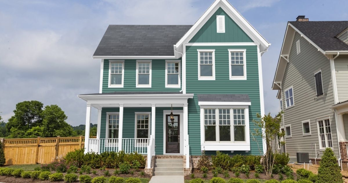 8 Unique Green House Designs with White Trim